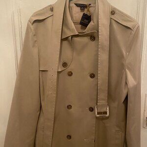 Brooks Brothers 346 Women's Cropped  / Short Trench Coat - Size 14